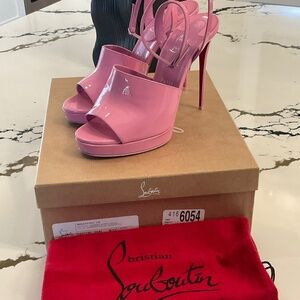 Christian Louboutin Miradona 120 Pink Ankle Strap Sandals 40 (10)